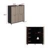 Famapy 4-Door Decorative Storage Cabinet with Sturdy Metal Legs - 3 of 4