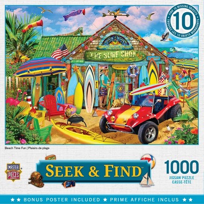 MasterPieces Hidden Images Beach Time Fun 1000 Piece Jigsaw Puzzle