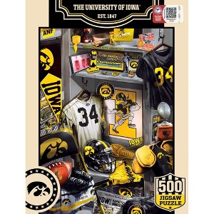 MasterPieces 500 Piece Puzzle - Iowa Hawkeyes Locker Room - 15"x21" - 1 of 4