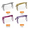 Unique Bargains PVC Zipper Handle Portable Travel Storage Makeup Bag 4 Pcs - 3 of 4