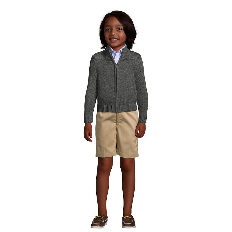 Lands' End School Uniform Kids Plain Front Blend Chino Shorts, 5 of 6