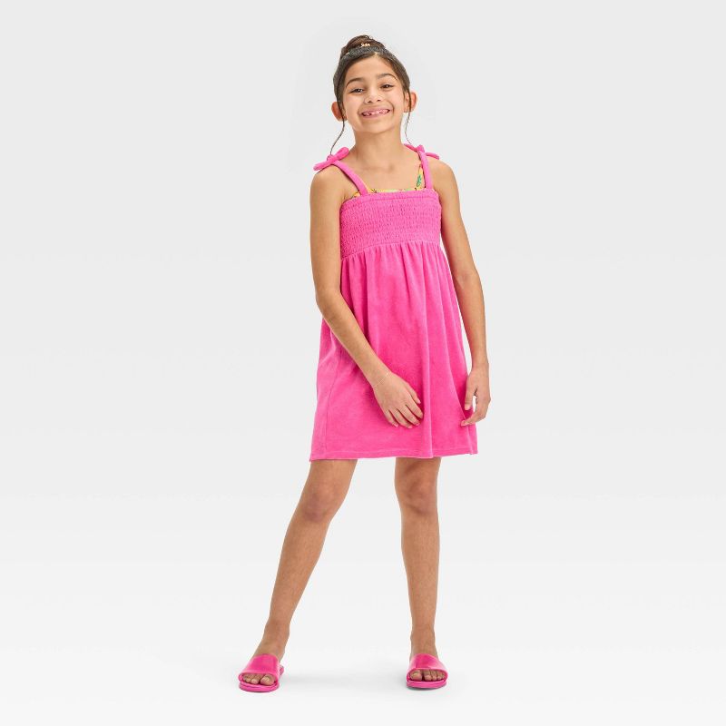 Girls&#39; Solid Cover Up Dress - Cat &#38; Jack&#8482;, 3 of 4