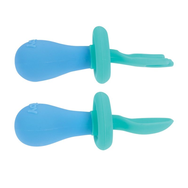 Nuby Fork and Spoon Set with Hilt - Boy, 3 of 6