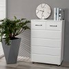 Accent Cabinet Modern with 6 Drawers and Adjustable Legs for Bedroom 27.56in-3irtyhousy - 3 of 4