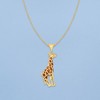 Ross-Simons Italian 18kt Gold Over Sterling Giraffe Pendant Necklace With Black and Caramel Enamel Size - 3 of 4