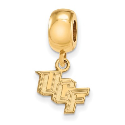Black Bow Jewelry 14k Yellow Gold Plated Sterling Silver Central Florida Knights NCAA Bead Charm