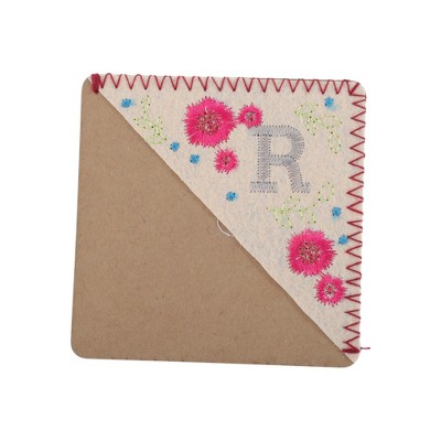 Unique Bargains Style Embroidered Triangle Bookmark Autumn A Fabric ...