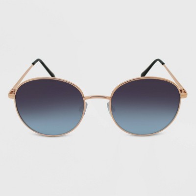 Women's Metal Round Sunglasses - Wild Fable™ Gold