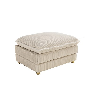 Modern Modular Sectional Sofa,Ottoman Sofa,Sofa Footstool,Upholstered Ottoman,Deep Seat Couch For Living Room,Bedroom-Cuddlewood