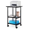 VASAGLE Industrial Printer Stand, 3-Tier Machine Cart with Wheels and Adjustable Table Top, Heavy Duty Storage Rack - 3 of 4