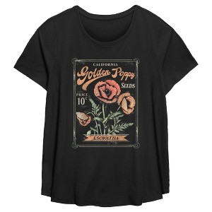 Women's Lost Gods Poppy Seeds Packet T-Shirt - 1 of 3