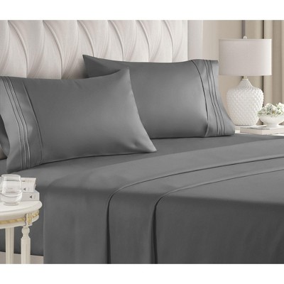 4 Piece Sheet Set - Cgk Unlimited In Gray, Size Queen : Target