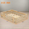 ROOMTEC Floor Bed with Safety Guardrails and Door for Kids - 3 of 4