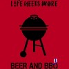 Men's Design By Humans July 4th Life Needs More BBQ By TeeShirtMadness T-Shirt - 2 of 2