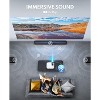GOODEE Projector with 5G WiFi and Bluetooth, Full HD 1080P Outdoor Portable Video Projector Support 4K, Home Theater Movie Projector - 3 of 4