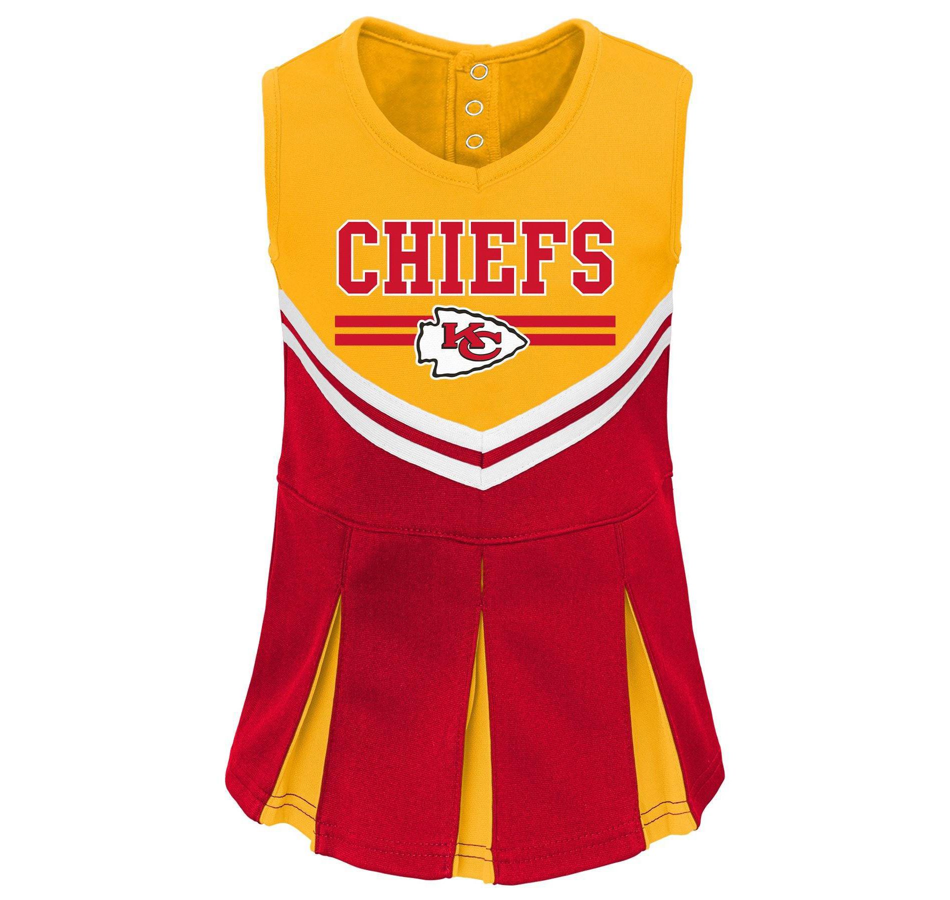 NFL Kansas City Chiefs Toddler Girls' Cheer Set - 4T
