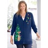 Woman Within Plus Size Holiday Cardigan - 4 of 4