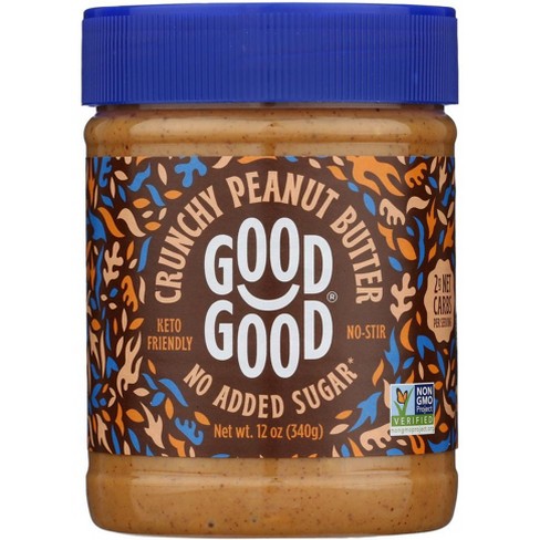 Good Good Peanut Butter Crunchy - Case Of 6 - 12oz : Target