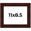 PosterPalooza | Photo Size Distressed Brown Picture Frame - UV Acrylic, Foam Board Backing, Hanging Hardware - 2 of 4