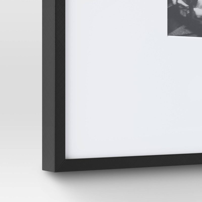 19.4&#34; x 22.4&#34; Matted to 11&#34; x 14&#34; Thin Gallery Oversized Image Frame Black - Threshold&#8482;, 4 of 6