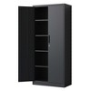 Maliang Metal Garage Storage Cabinet,with 2 Doors and 4 Shelves, Tall Cabinets for Home and Office - 3 of 4