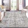 5x7 Washable Area Rug Ultra-Thin Low Pile Vintage Floor Carpet Oriental Distressed Foldable Mat - 2 of 4