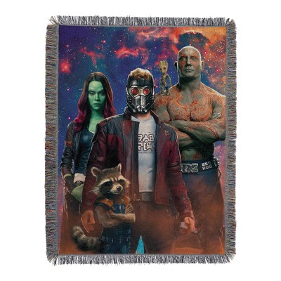 Northwest Guardians of the Galaxy Woven Tapestry Throw Blanket, 48" x 60", Space Crew