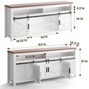 Homhougo TV Stand for TVs up to 60" White - 2 of 4