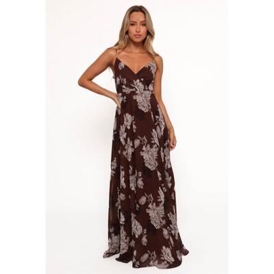 Petal and Pup Madilyn Maxi Dress - Brown Floral S : Target
