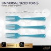 Plastic Forks Disposable 50 Pack, Heavy Duty Plastic Silverware, Plastic Cutlery Ideal for Hot and Cold Food, Plastic Utensils - SparkSettings - 3 of 4
