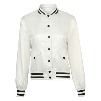 VENUS Womens USA Matte Satin Bomber