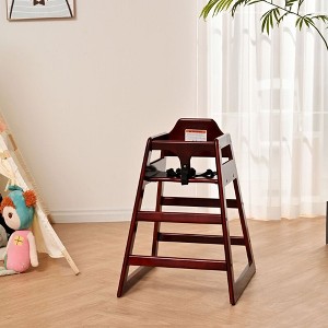 Lycvki Solid Wood Feeding, Eat & Grow Portable High, Easy to Clean Baby Booster Chair - 1 of 4