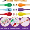 Joyfy 6 Pcs Halloween Egg and Spoon Race Game Set(6 Eyeballs and Spoons),Halloween Party Favor Supplies,Classroom Activities,Games for Kids Adults - 3 of 4