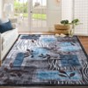 8x10 Washable Floral Patchwork Area Rug Ultra-Soft Non-Slip Geometric Modern Carpet Low-Pile Non-Shedding Foldable Bedroom Rugs for Living Room - 4 of 4