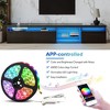 CAVINAS TV Stand with LED for TVs up to 105 Inches,Entertainment Center with 2 Glass Shelves and 2 Cabinets for Living Room - 4 of 4