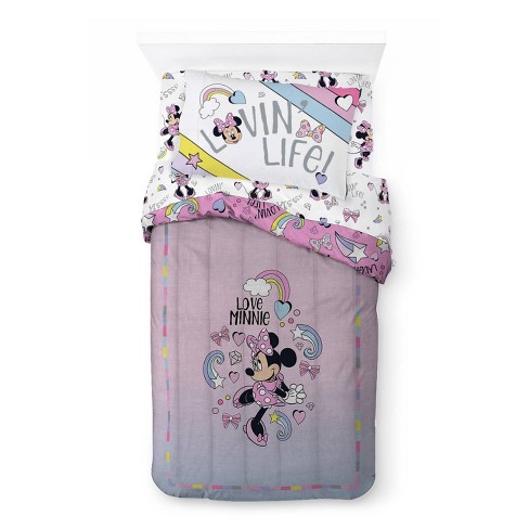 Minnie mouse twin hotsell comforter and sheet set