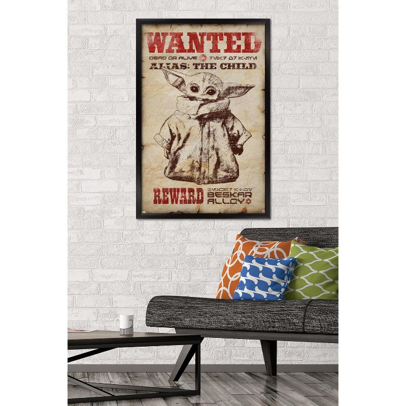 Trends International Star Wars: The Mandalorian - Wanted Framed Wall Poster Prints, 2 of 7