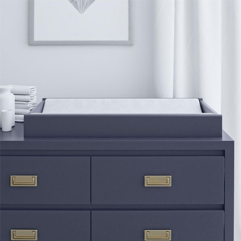 Little Seeds Monarch Hill Haven Changing Table Topper for Dresser, Navy, 3 of 5