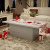 Dyonery Rectangular Coffee Table, 47.25-Inch Modern Solid Wood Medium Coffee Table, Wooden Farmhouse Rustic Cocktail Coffee Table - 3 of 4
