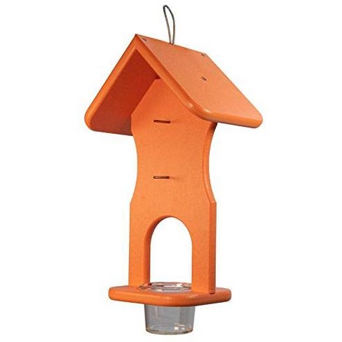 JCs Wildlife Hourglass Jelly and Double Fruit Orange Oriole Bird Feeder - Feed 4 Orange Halves and Grape Jelly - Made in the USA - image 1 of 4