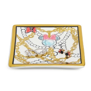 Disney Minnie Mouse Ceramic Trinket Tray Jewelry Ring Holder Gift Dish - 1 of 4
