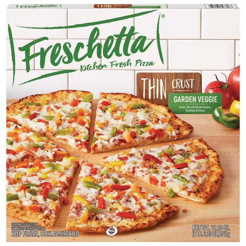 Freschetta Thin Crust Garden Veggie Frozen Pizza - 19.1oz - image 1 of 4