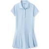 Lands' End School Uniform Kids Short Sleeve Mesh Pleated Polo Dress - 3 of 4