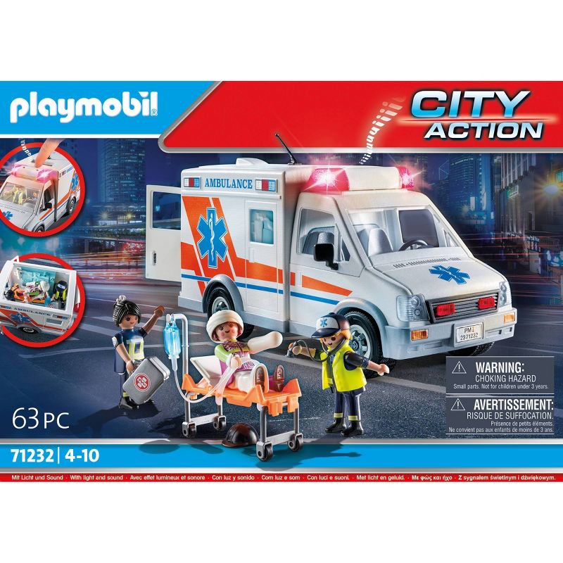 Playmobil Ambulance with Lights, 3 of 12