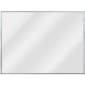 Aarco Products Magnetic Dry Erase Board 36"Hx48"W Porcelain White Marker Board with Aluminum Frame - 1 of 2