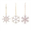 Jeweled Metal Snowflake Ornament (Set of 12) - 2 of 4
