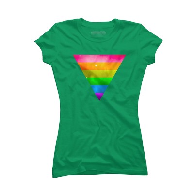 Adult Design By Humans Pride Rainbow Galaxy Triangle By TheRandom T-Shirt