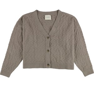 Lucky Brand Womens Cable Knit Cardigan Sweater - 1 of 2