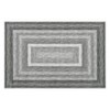 Braided Print Area Rug Washable Bedroom Rugs Bordered Geometric Indoor Soft Carpet Farmhouse Low Pile Non Slip Throw Floor Cover - 2 of 4