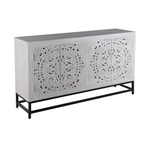 Mobili Fiver, Emma 4-Door Sideboard with White Legs, Concrete Grey, Made in  Italy for Sale in Addison, IL - OfferUp